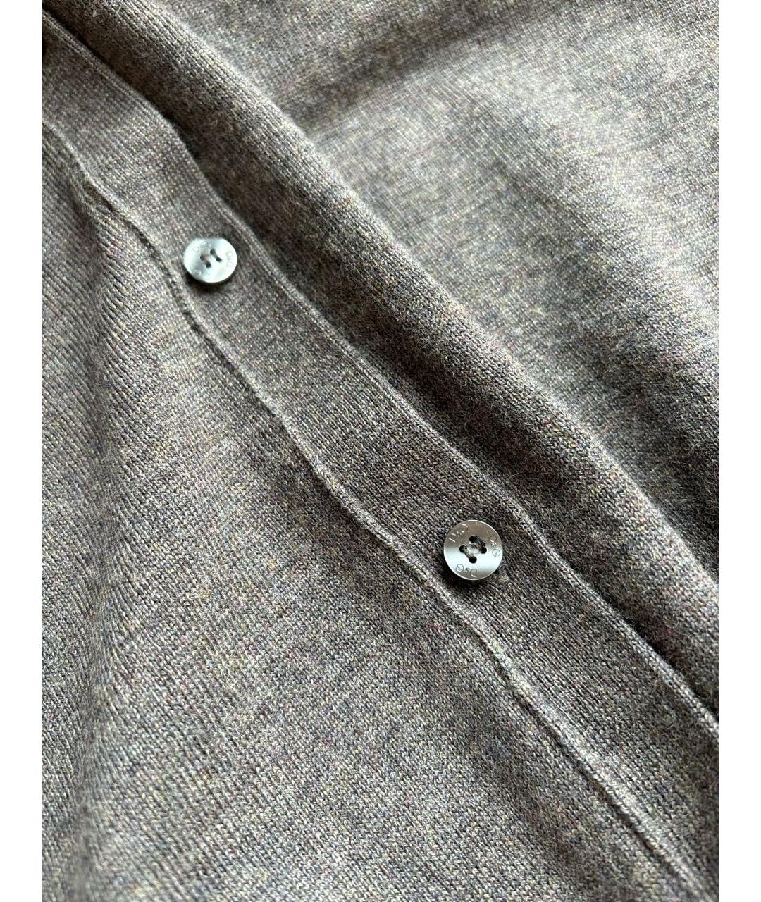 DOLCE&GABBANA Антрацитовый шерстяной кардиган, фото 5