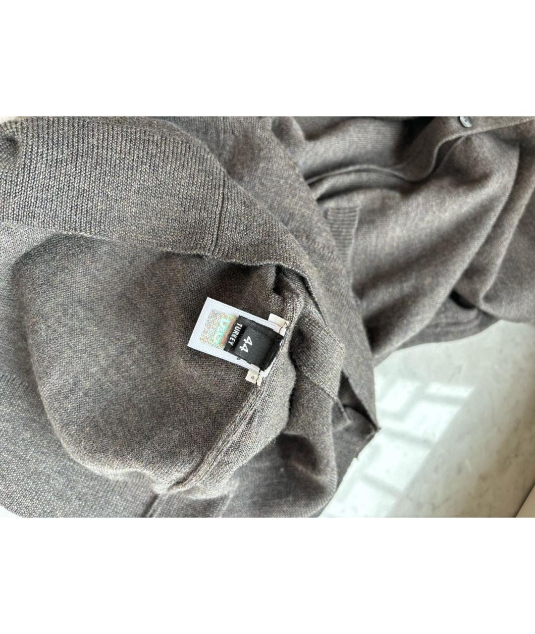 DOLCE&GABBANA Антрацитовый шерстяной кардиган, фото 6