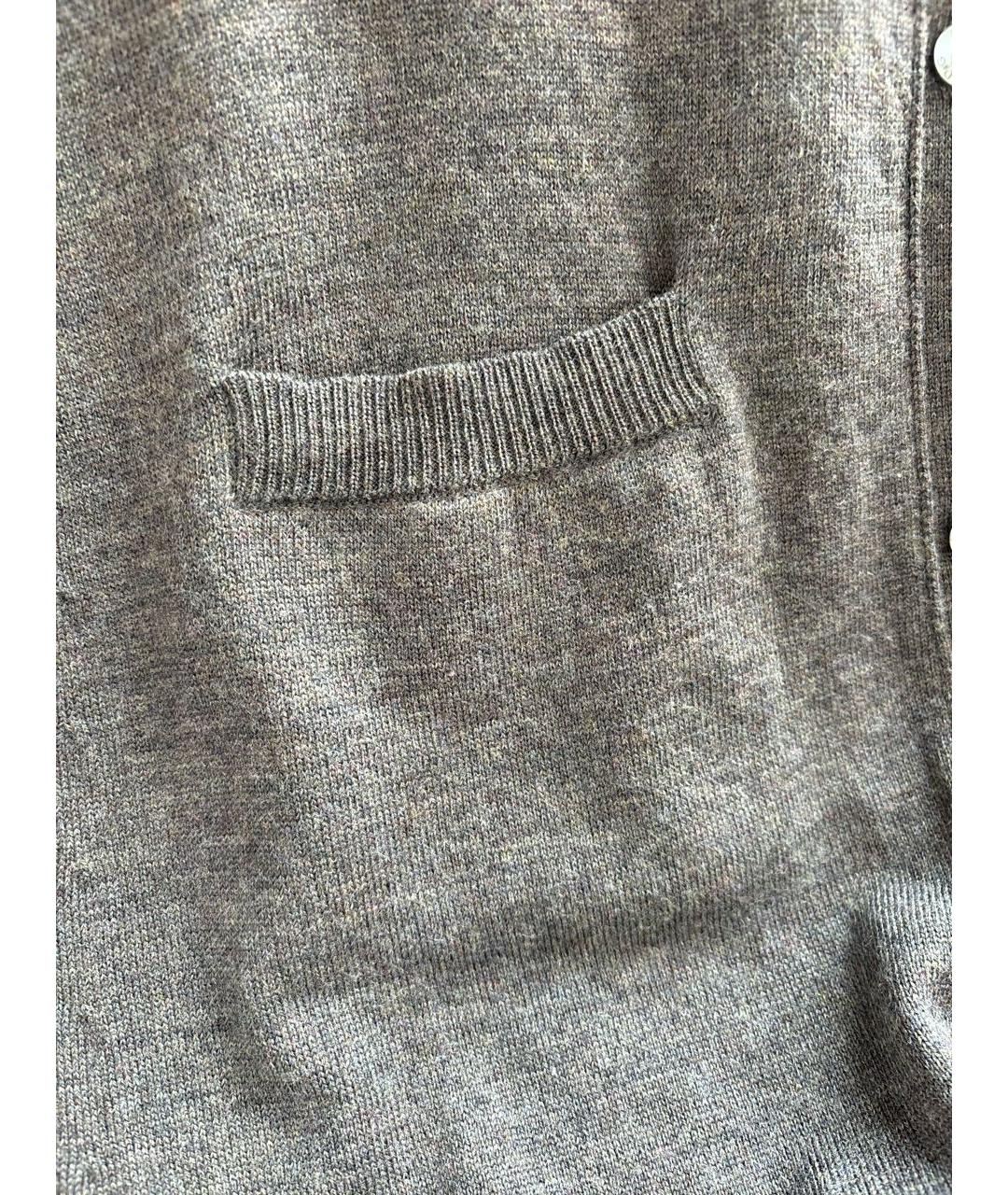 DOLCE&GABBANA Антрацитовый шерстяной кардиган, фото 4