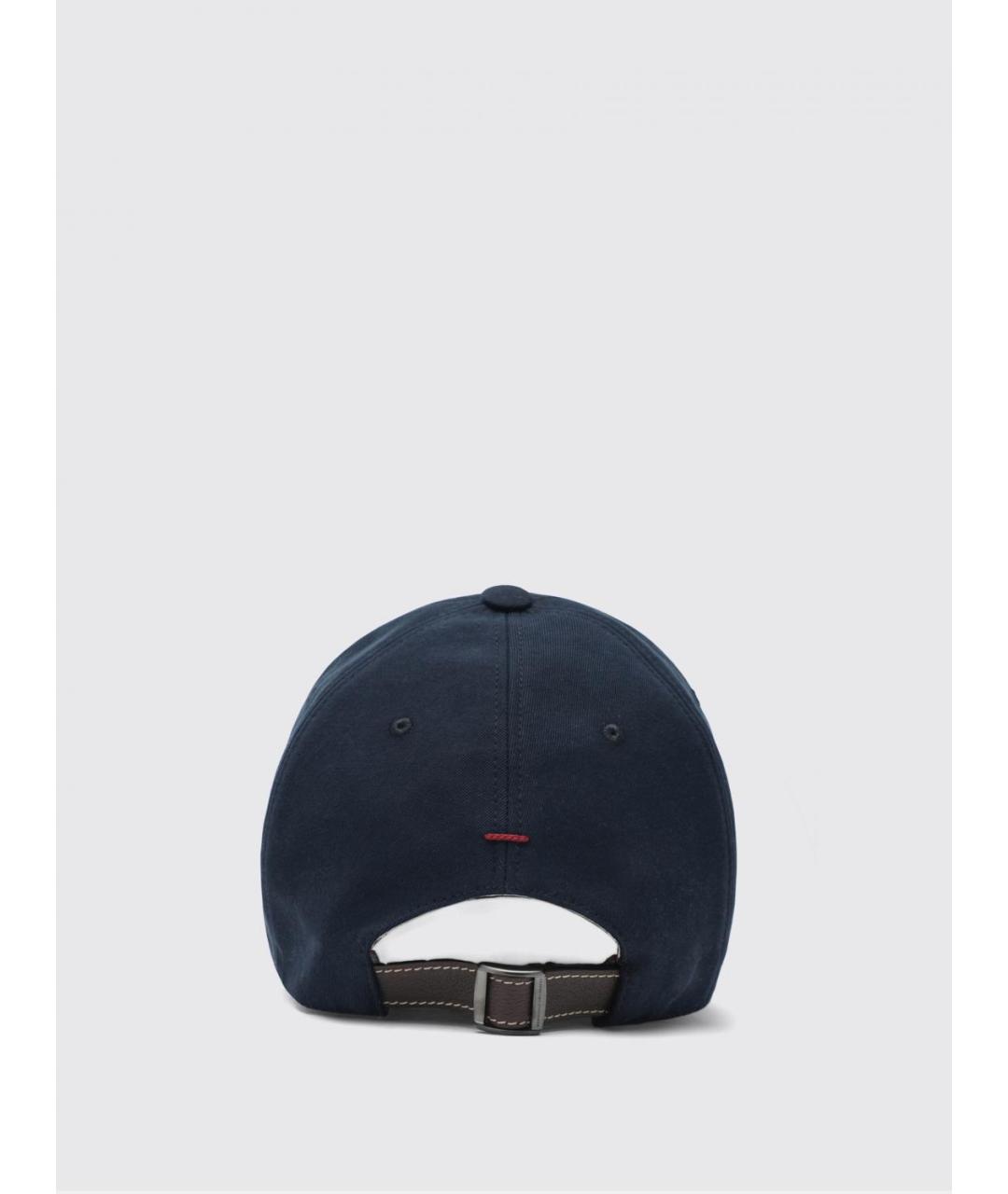 BRUNELLO CUCINELLI Синяя хлопковая кепка/бейсболка, фото 3