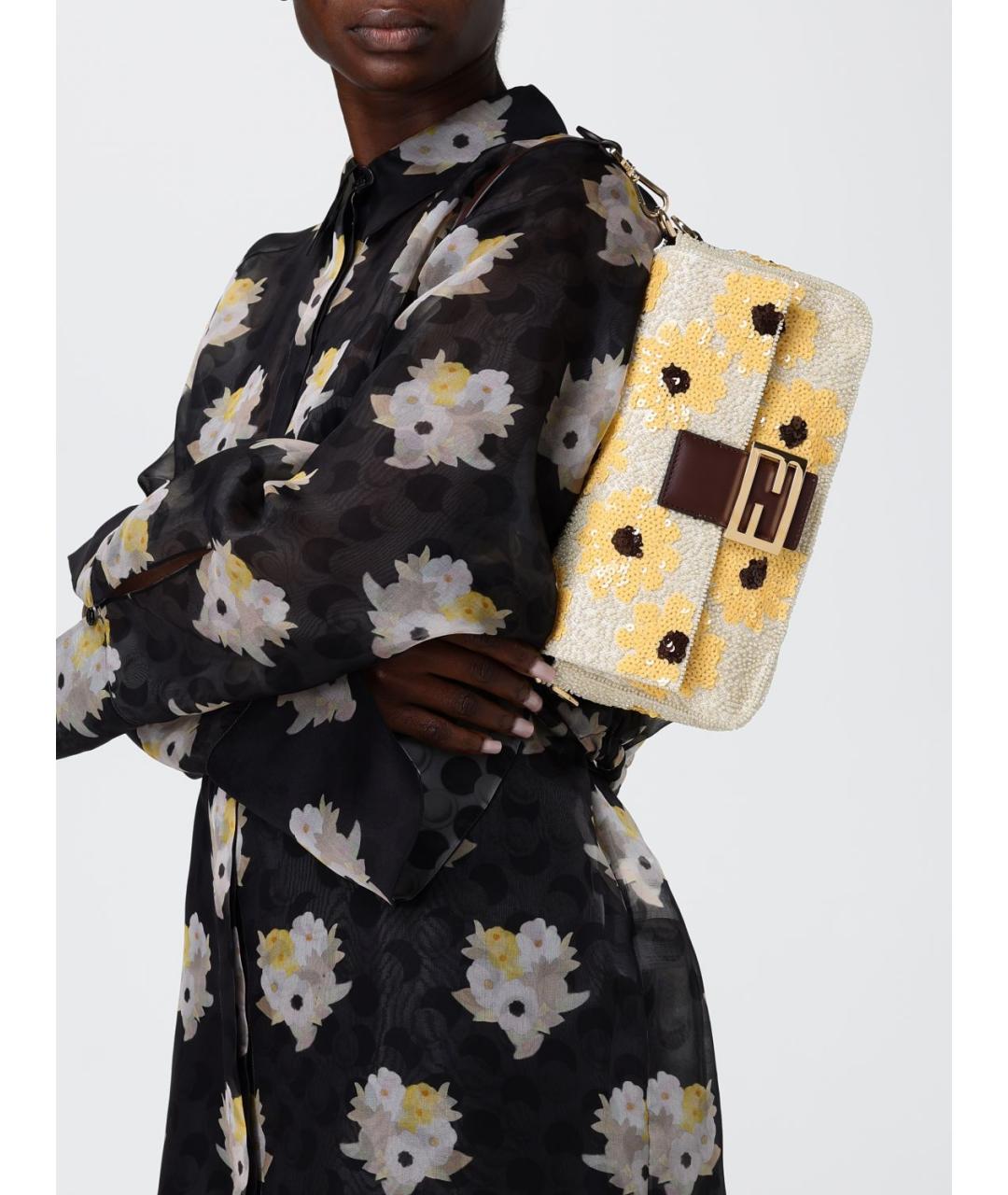 FENDI Мульти тканевая сумка через плечо, фото 2