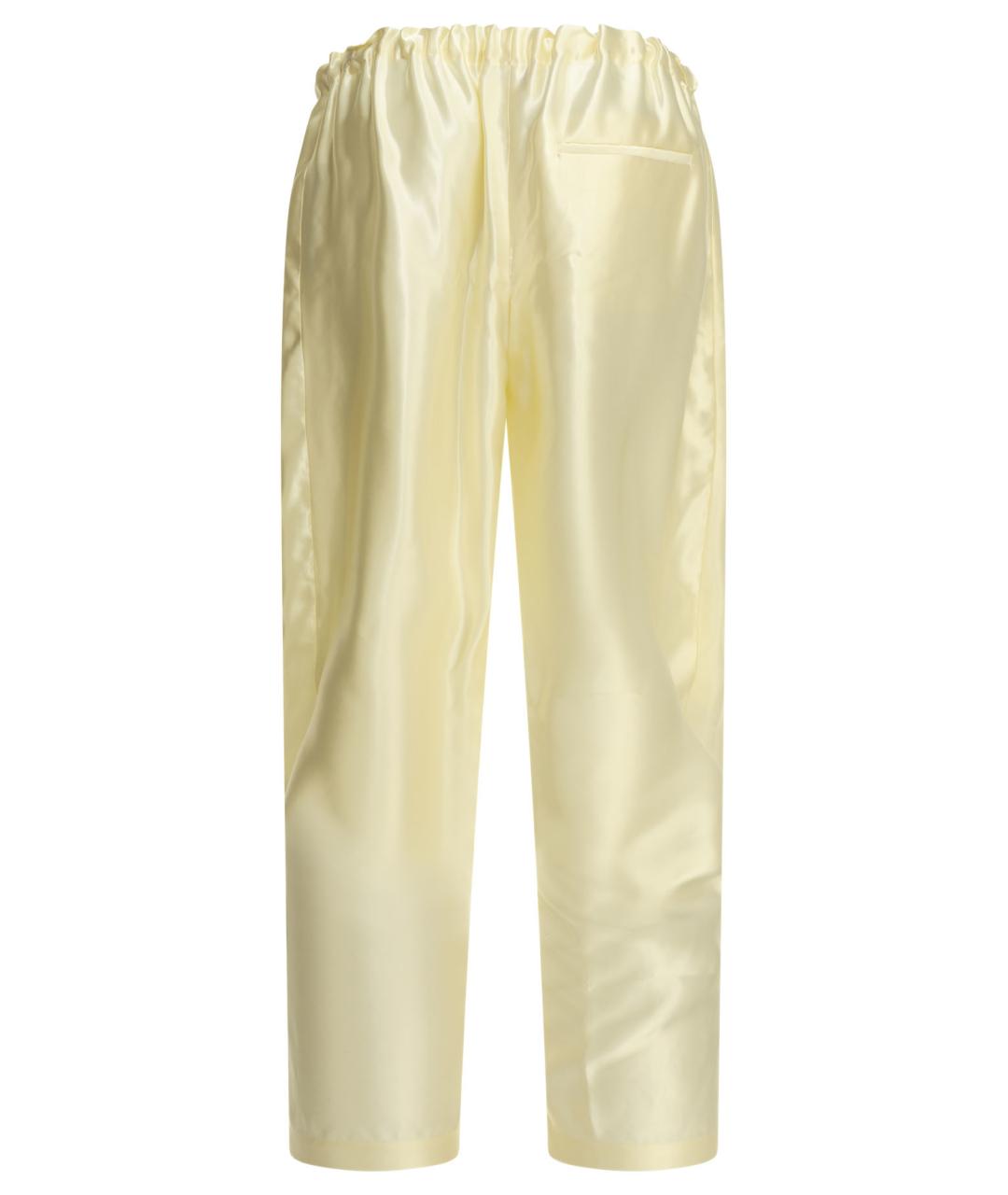 KHAITE Белые вискозные прямые брюки, фото 2