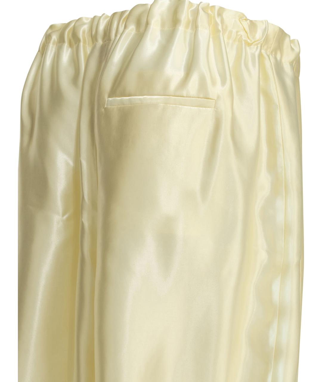 KHAITE Белые вискозные прямые брюки, фото 4