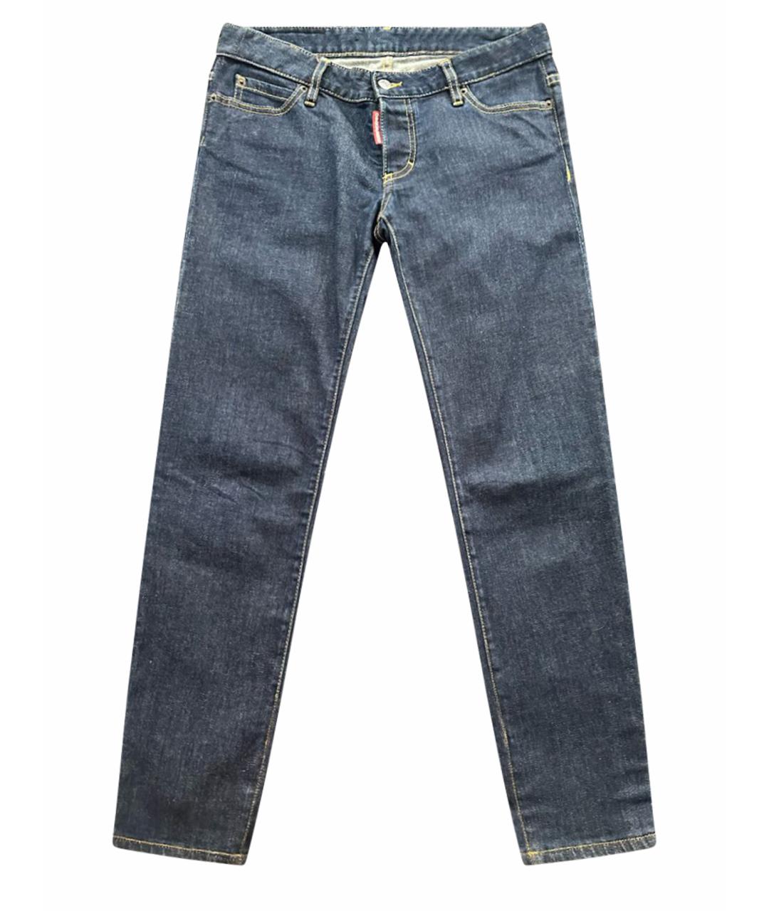 DSQUARED2 Темно-синие прямые джинсы, фото 1