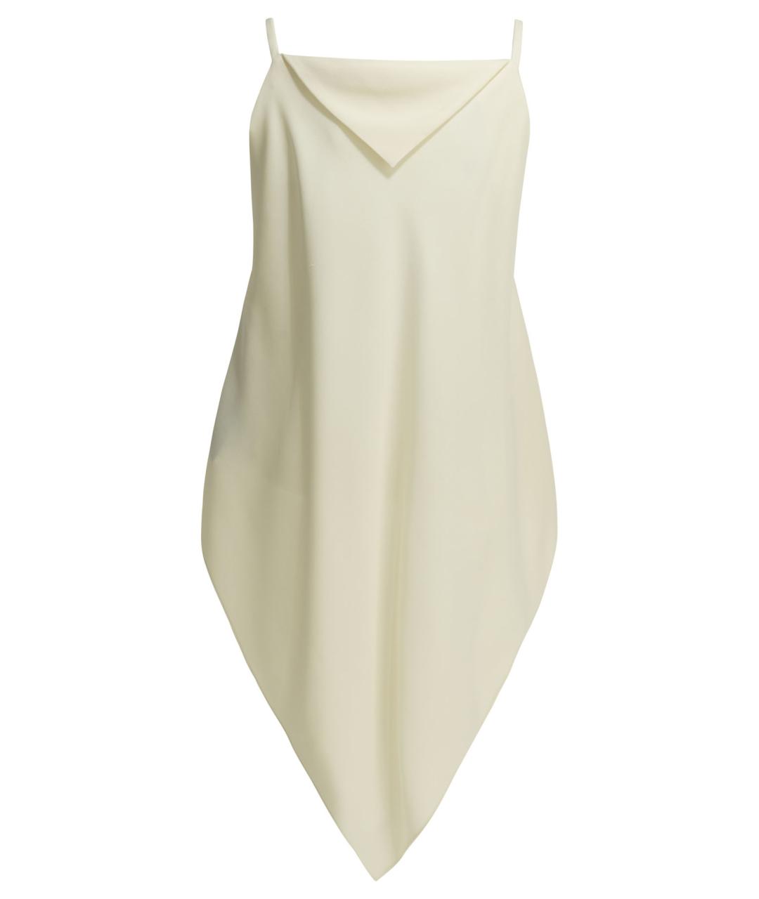 BALENCIAGA Белая шелковая блузы, фото 2