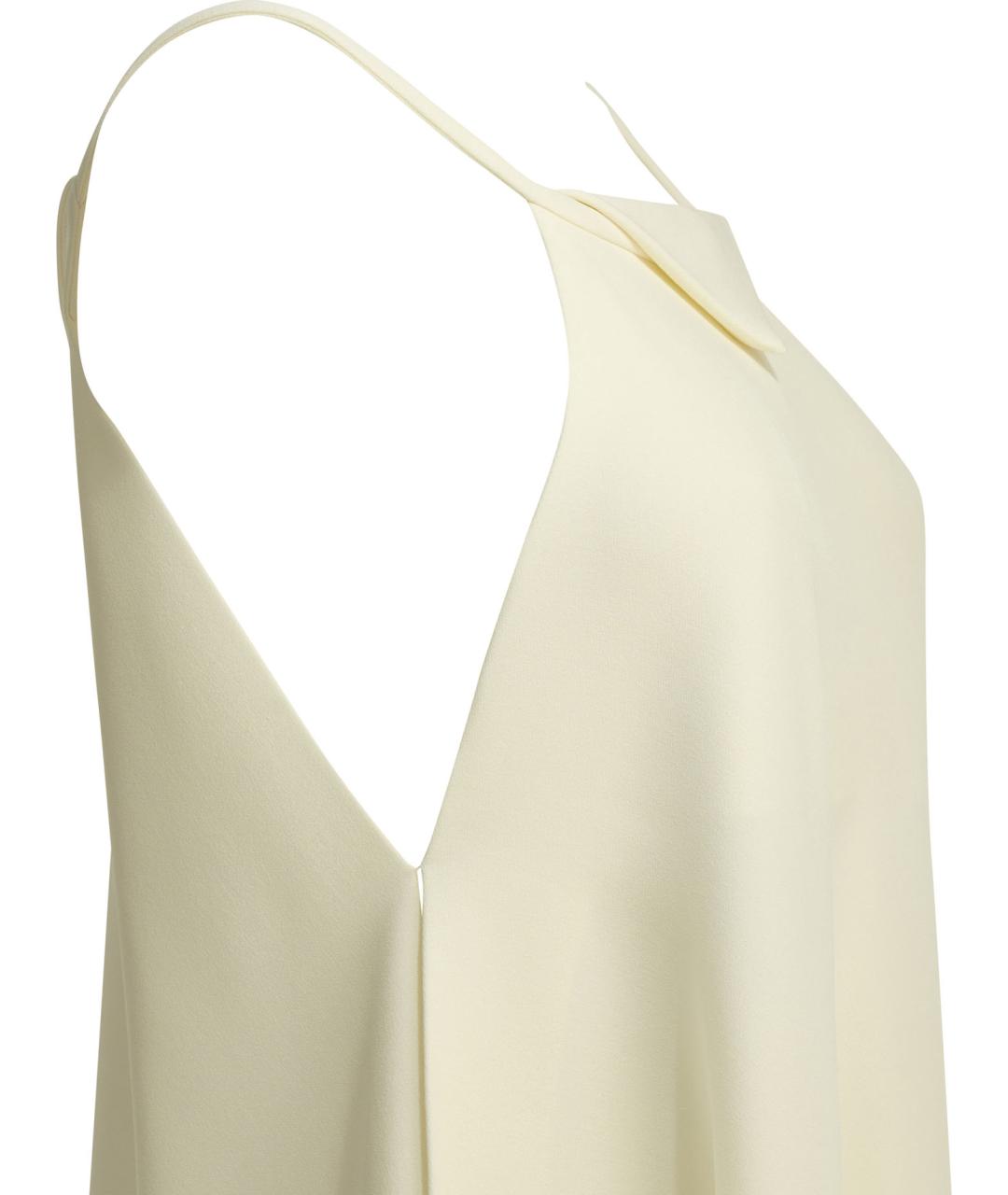 BALENCIAGA Белая шелковая блузы, фото 4