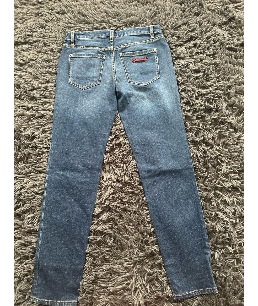 DSQUARED2 Синие прямые джинсы, фото 2