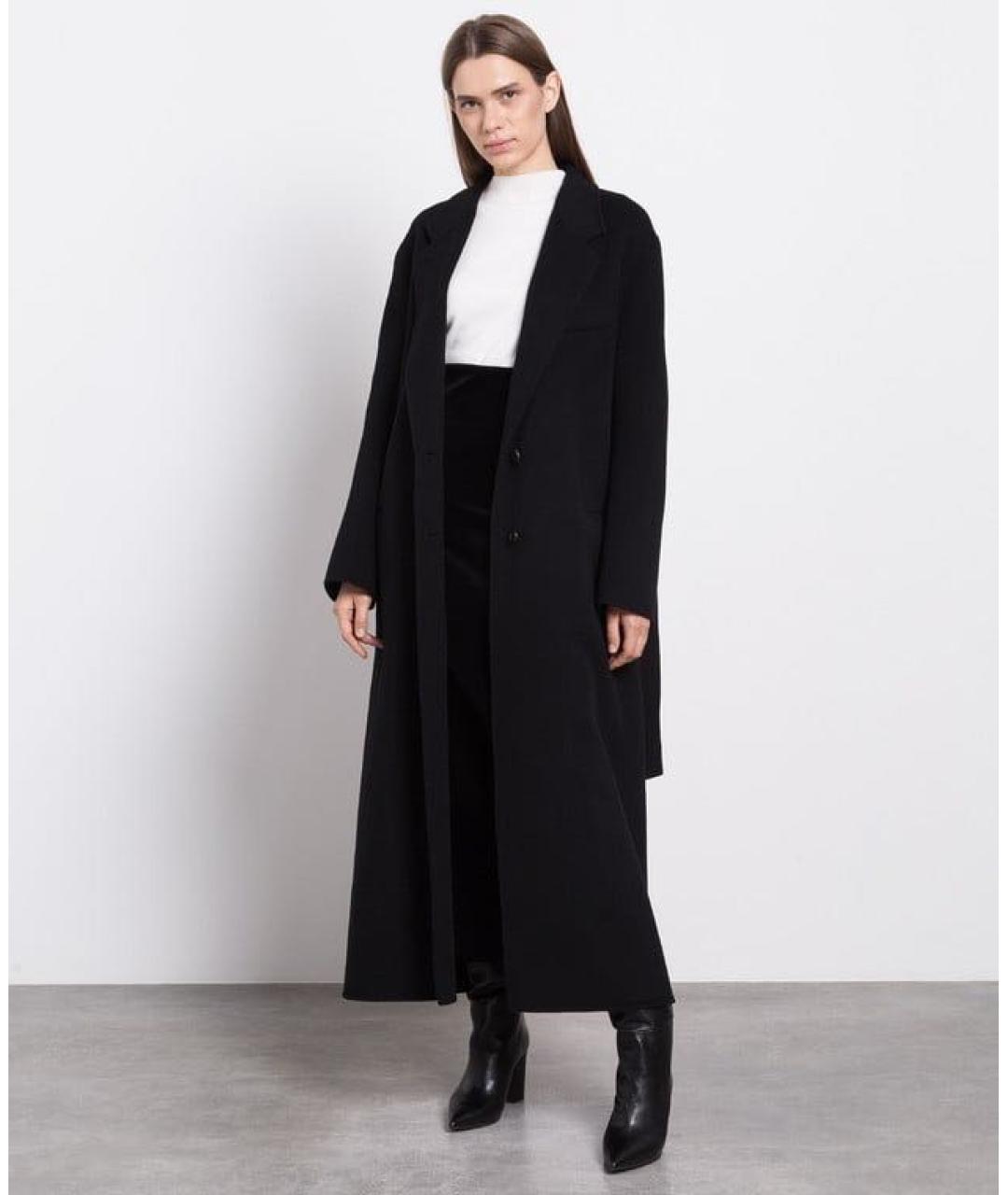 PHILOSOPHY DI LORENZO SERAFINI Черное пальто, фото 2