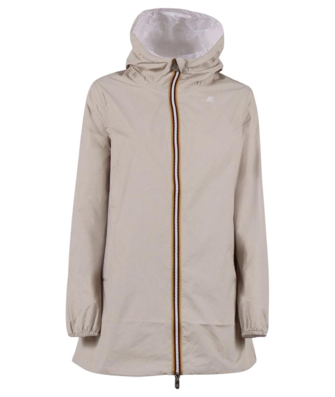 K-WAY Бежевая полиамидовая куртка, фото 1