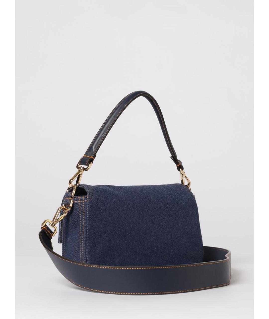 FENDI Синяя деним сумка через плечо, фото 3