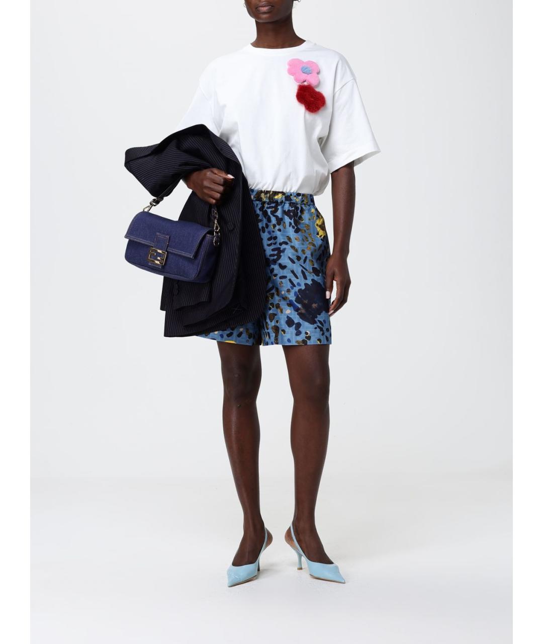 FENDI Синяя деним сумка через плечо, фото 2