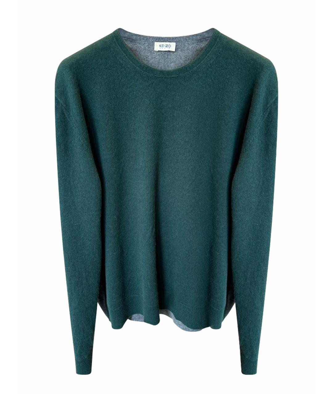 KENZO Зеленый кашемировый джемпер / свитер, фото 1
