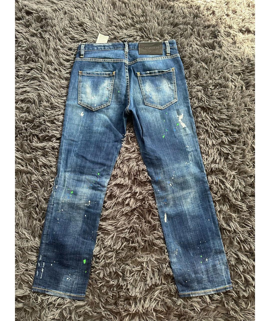 DSQUARED2 Синие прямые джинсы, фото 2