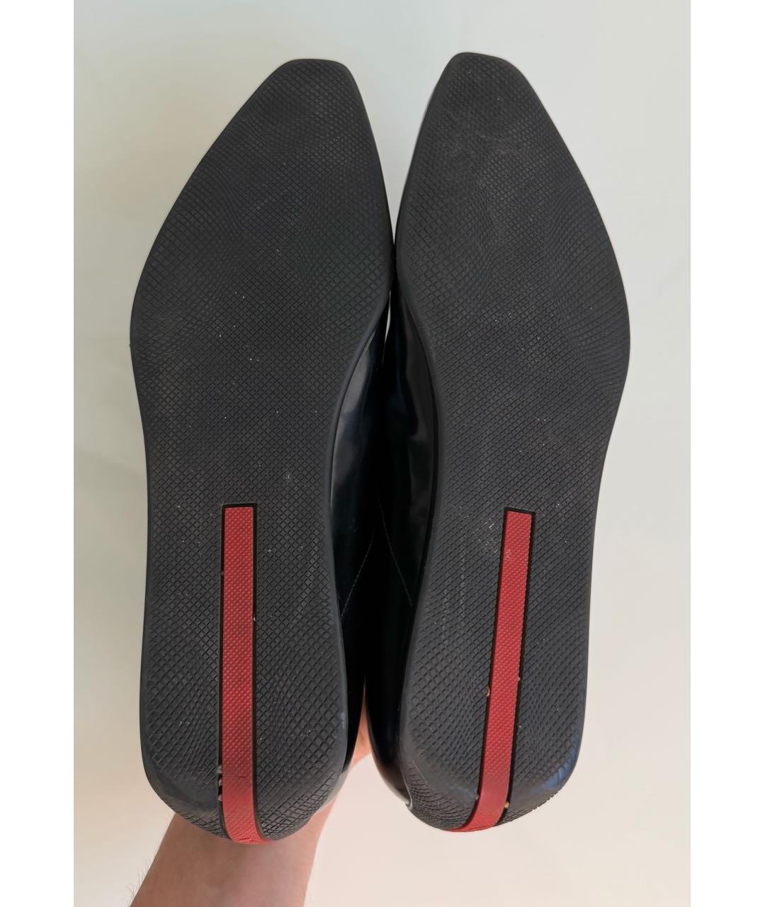PRADA Черные кожаные туфли, фото 8