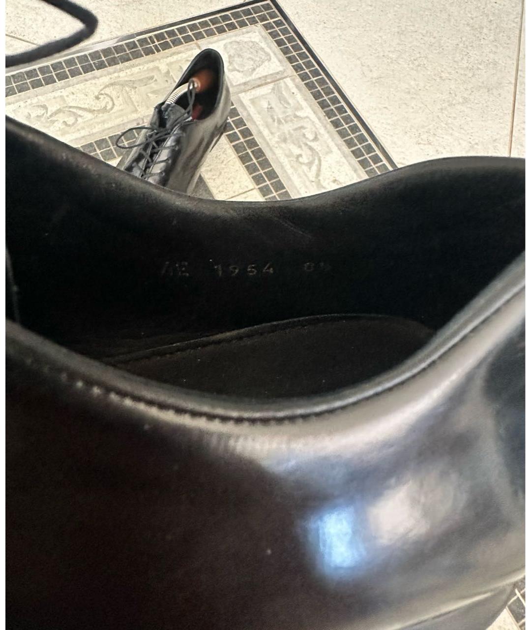 PRADA Черные кожаные туфли, фото 7