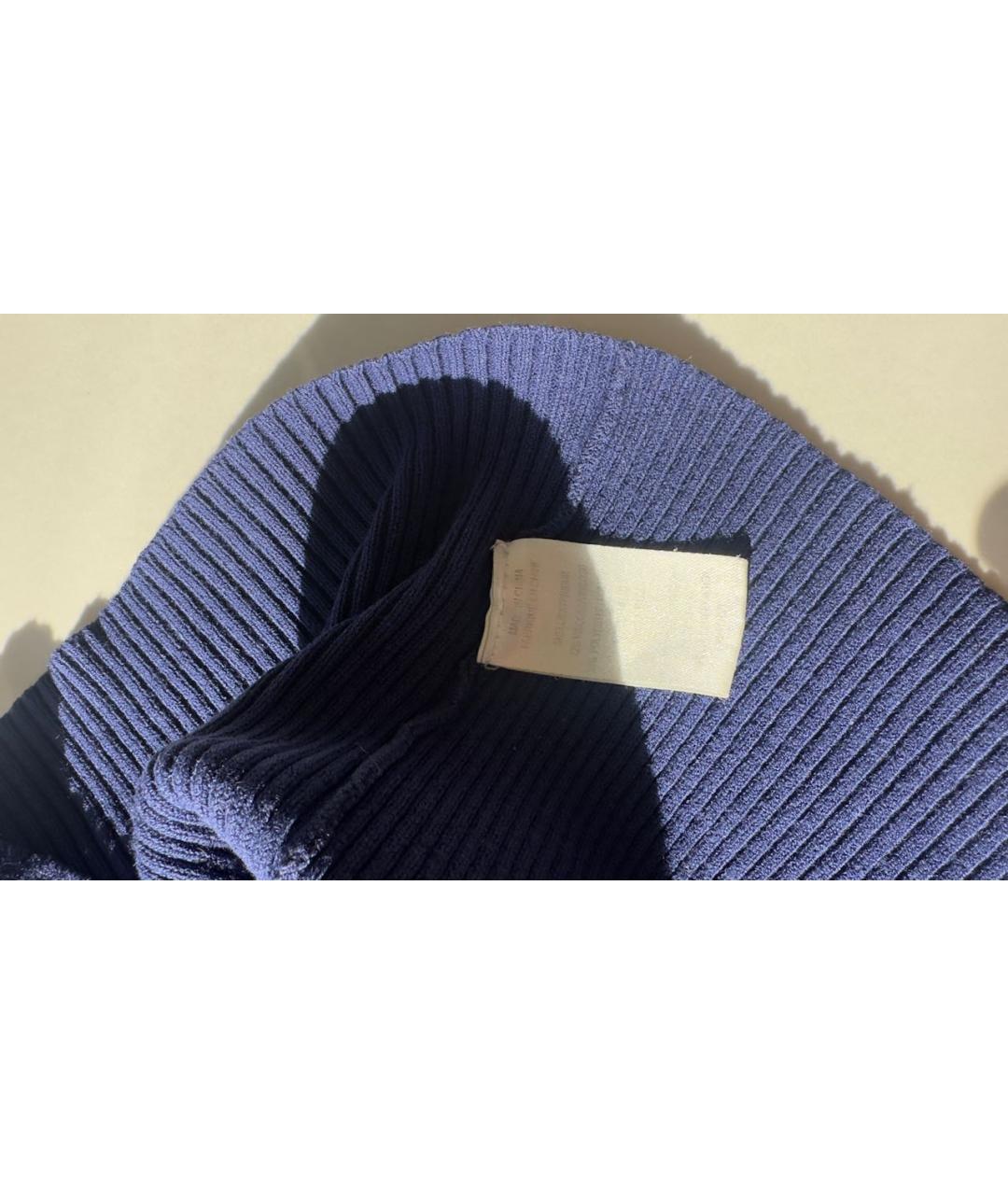 THEORY Темно-синяя вискозная майка, фото 6