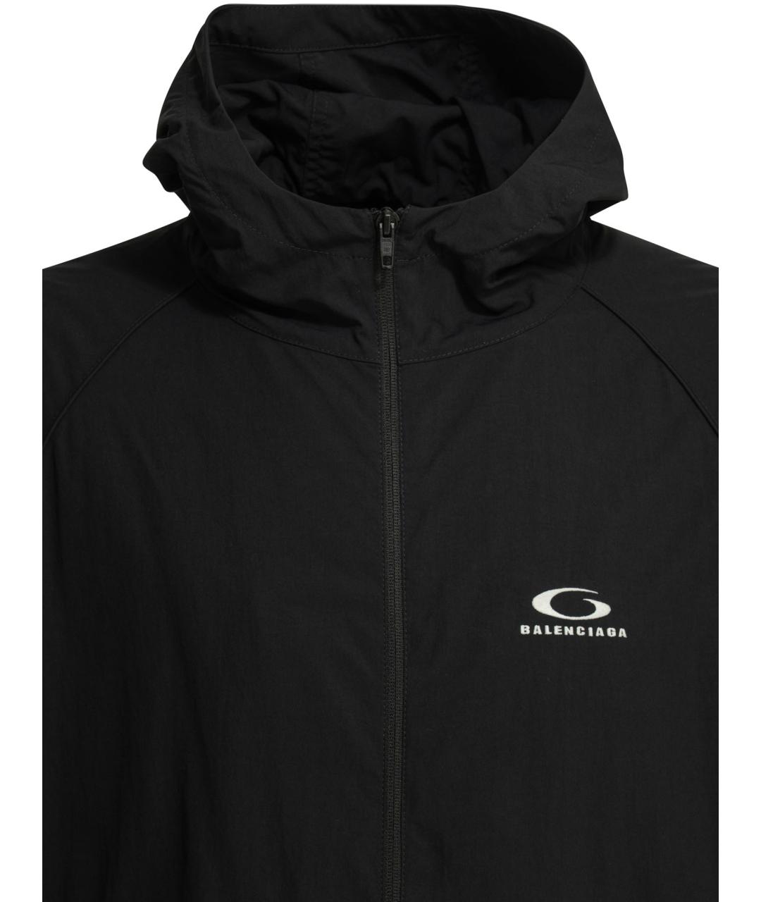 BALENCIAGA Черная полиамидовая куртка, фото 3
