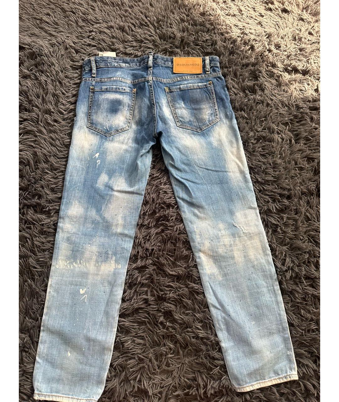 DSQUARED2 Голубые прямые джинсы, фото 2