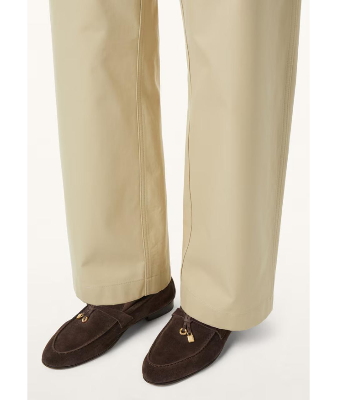LORO PIANA Коричневые замшевые лоферы, фото 4