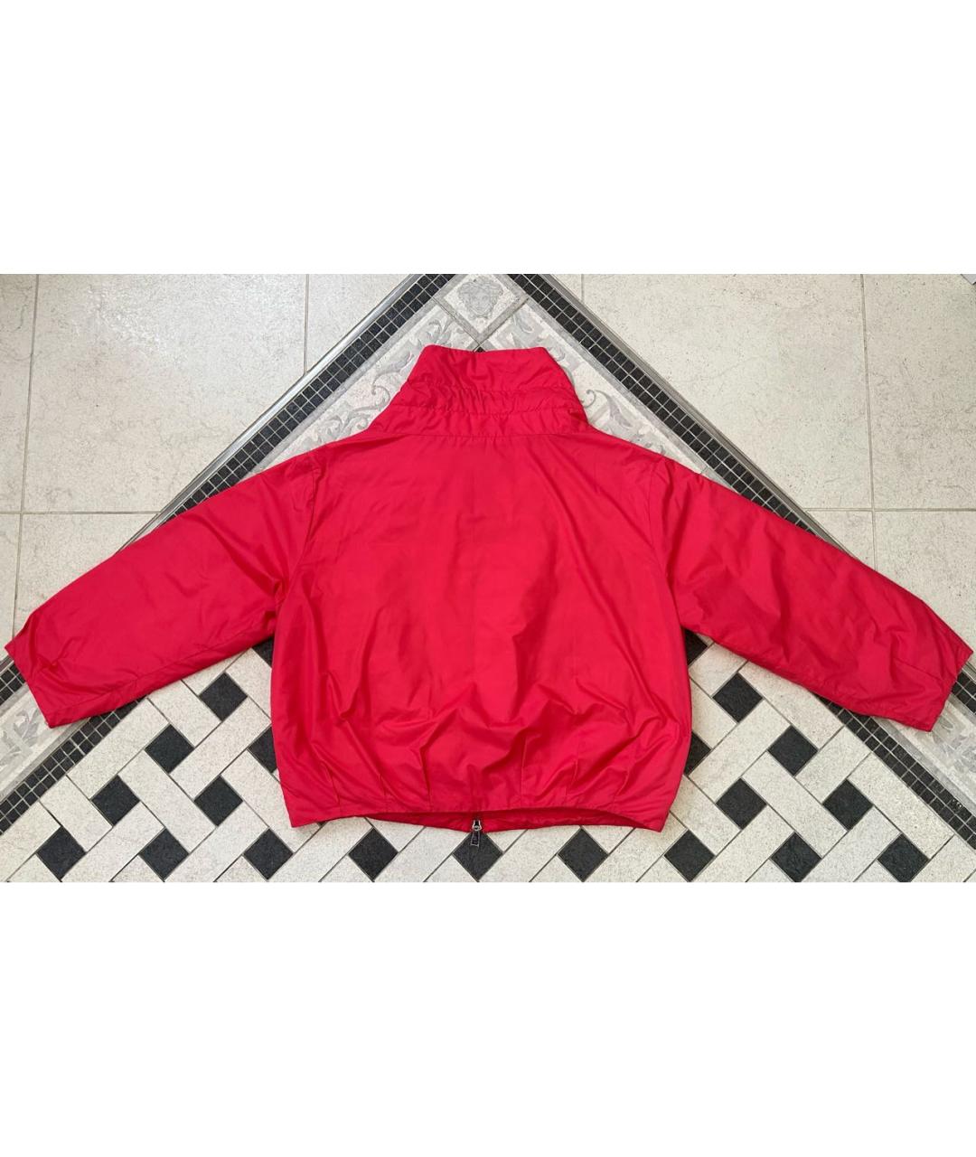 MONCLER Розовая полиэстеровая куртка, фото 2