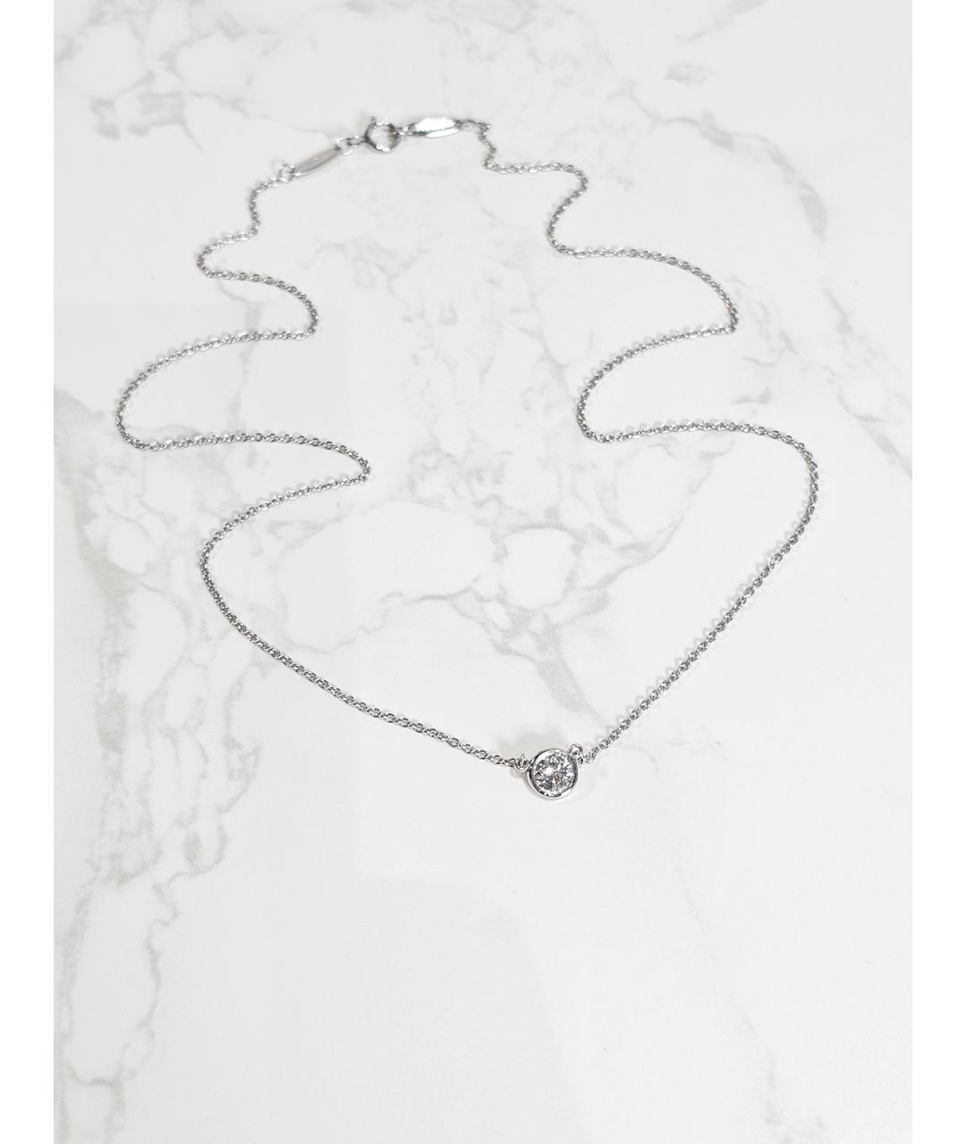 TIFFANY&CO Серебряная платиновая подвеска, фото 4