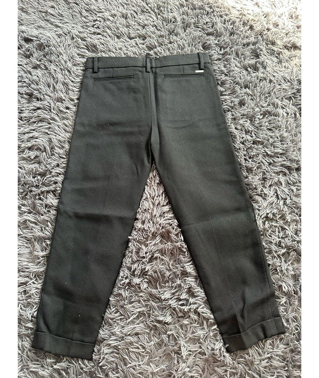 DSQUARED2 Черные прямые брюки, фото 2