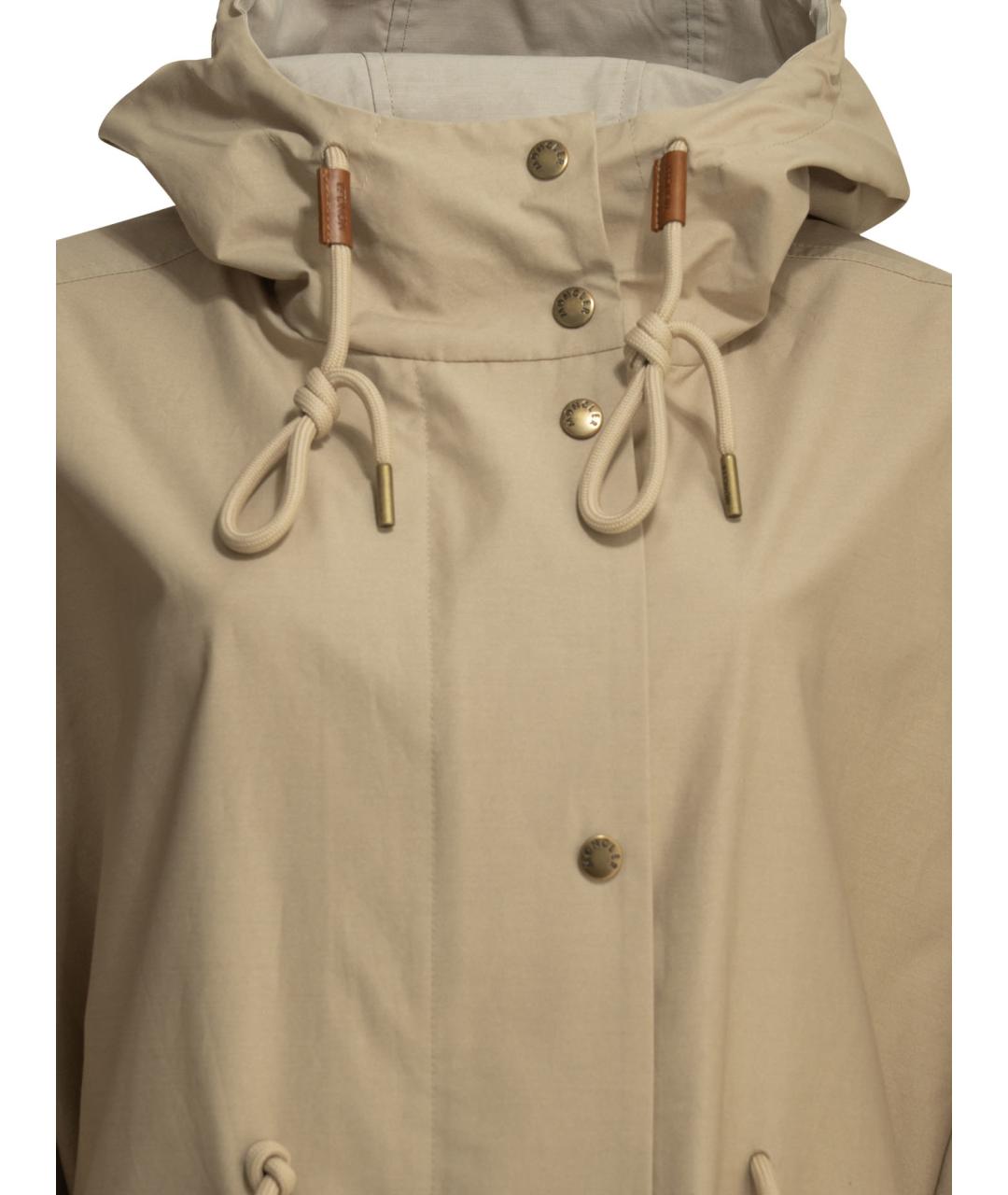 MONCLER Бежевая хлопковая куртка, фото 3