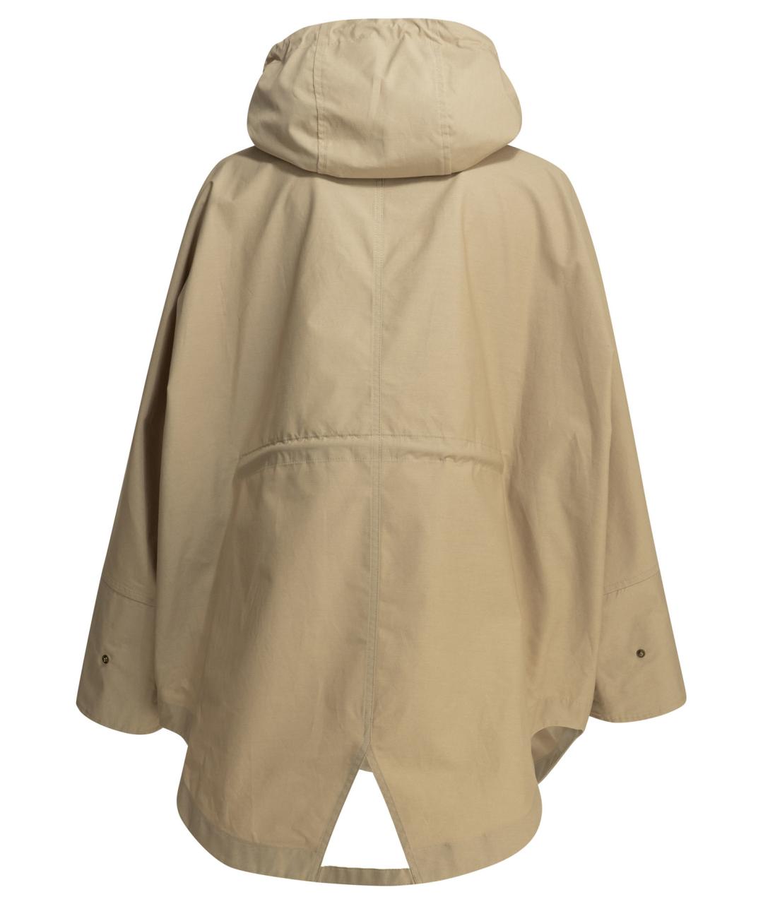 MONCLER Бежевая хлопковая куртка, фото 2