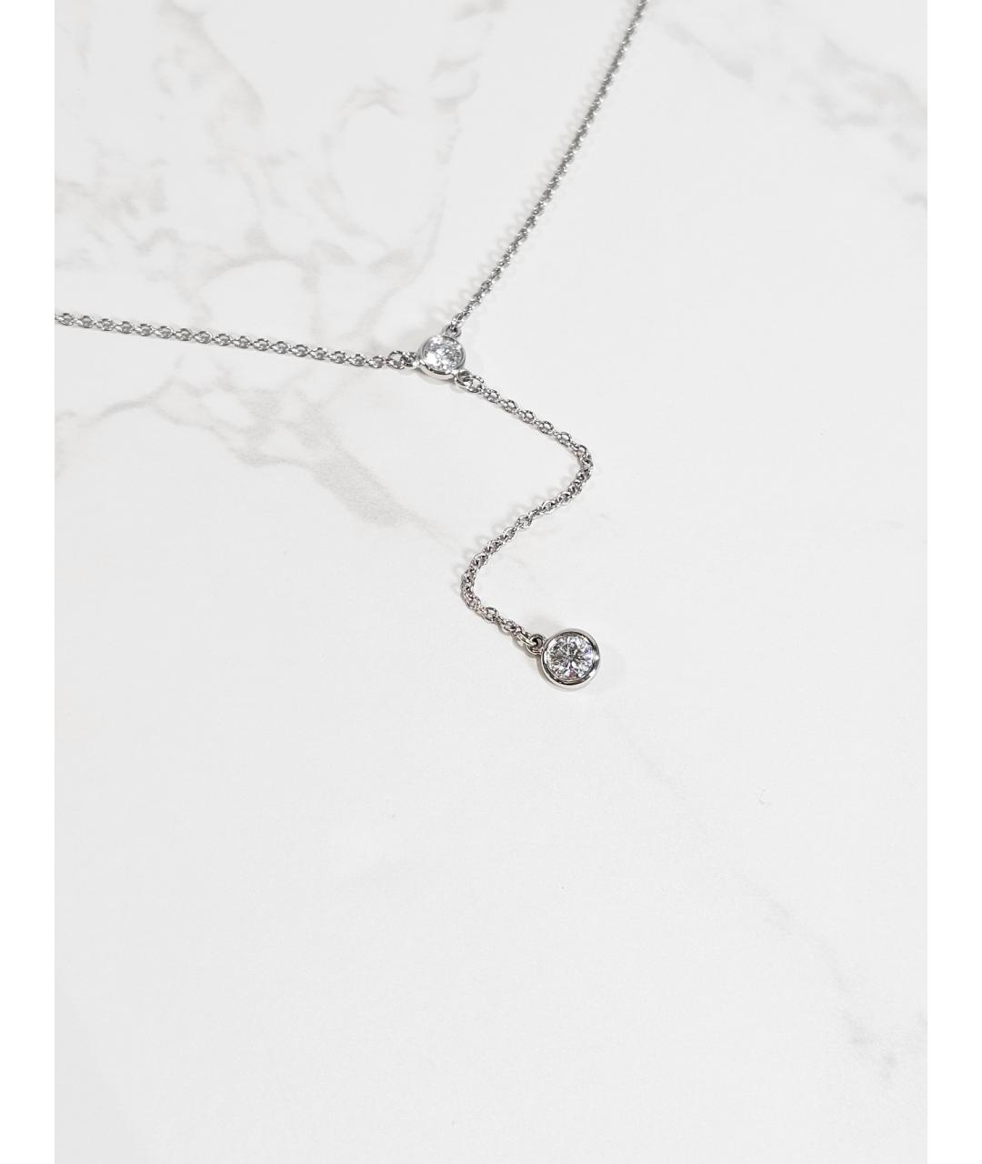 TIFFANY&CO Серебряное платиновое колье, фото 2