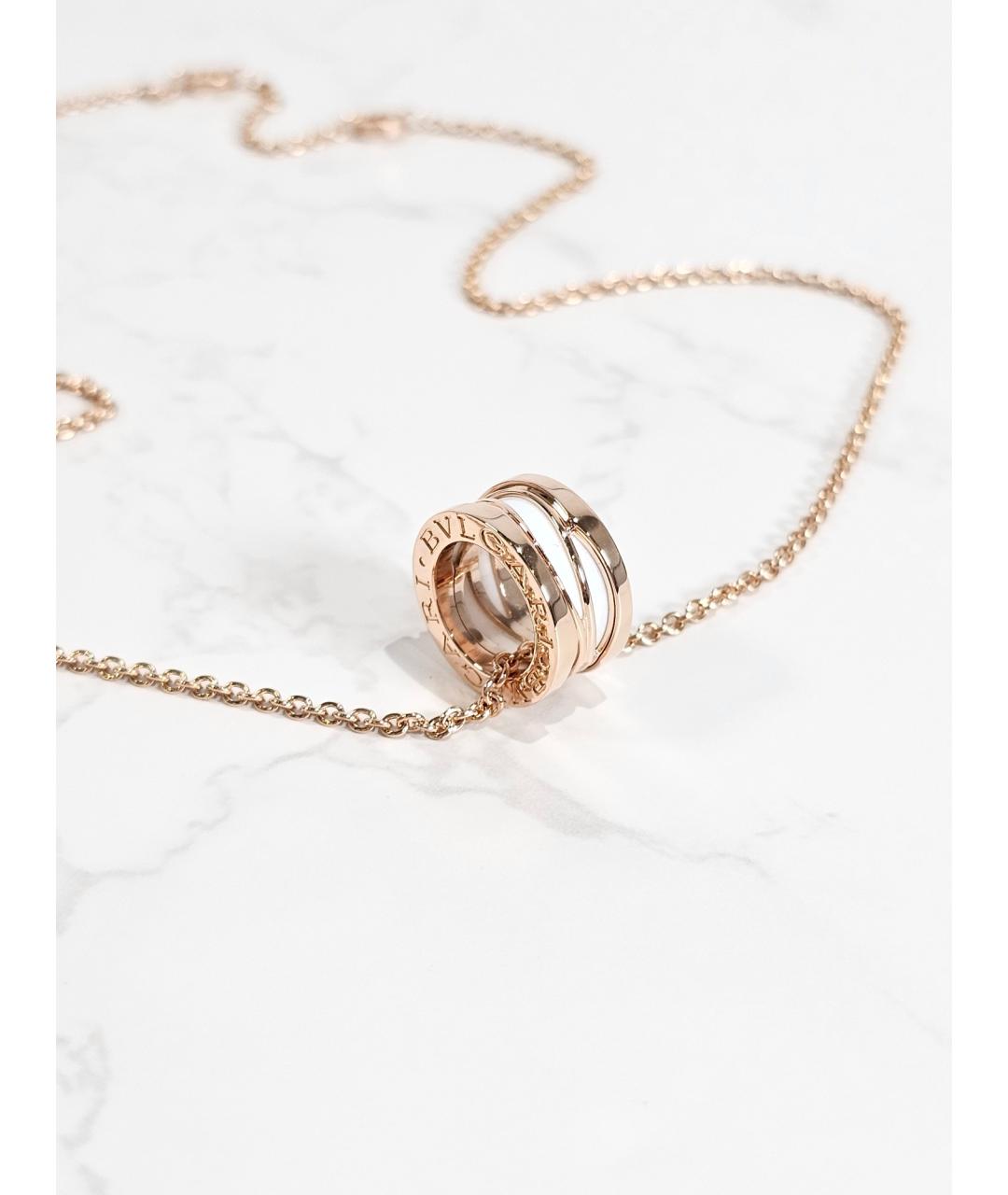 BVLGARI Золотая подвеска из розового золота, фото 2