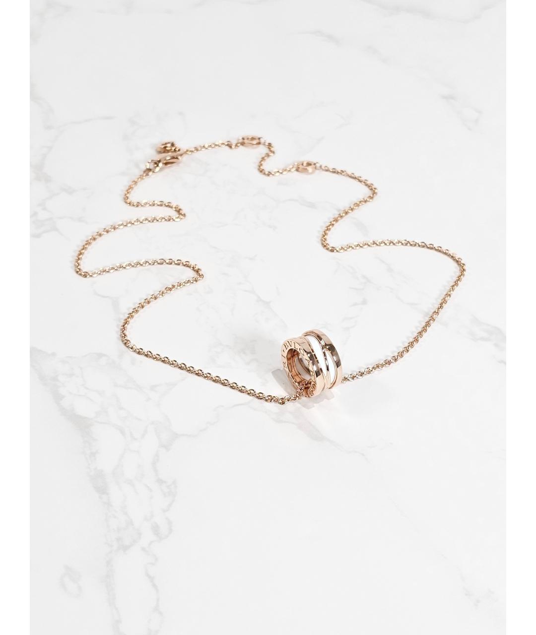 BVLGARI Золотая подвеска из розового золота, фото 3