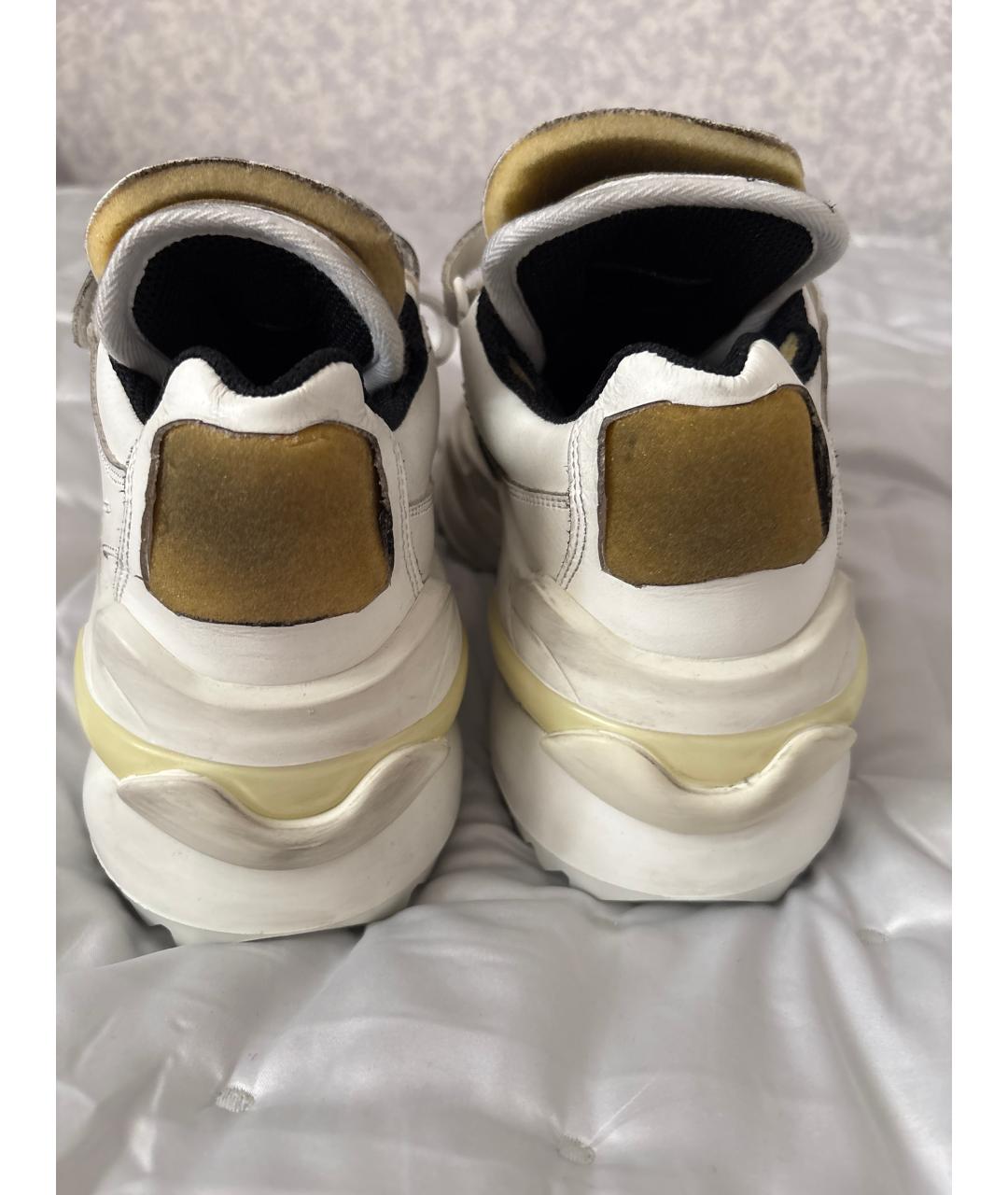 MAISON MARGIELA Белые кожаные кроссовки, фото 4