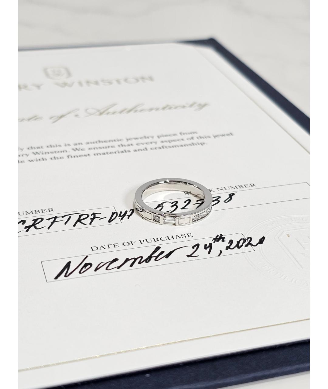 Harry Winston Серебряное платиновое кольцо, фото 2