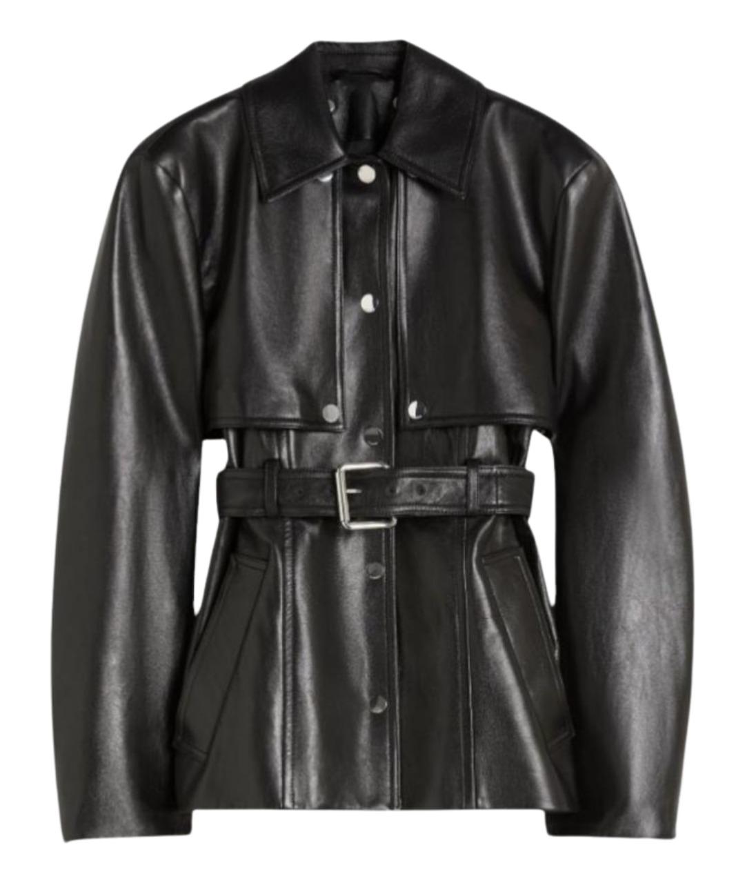 SPORTMAX Черная кожаная куртка, фото 1