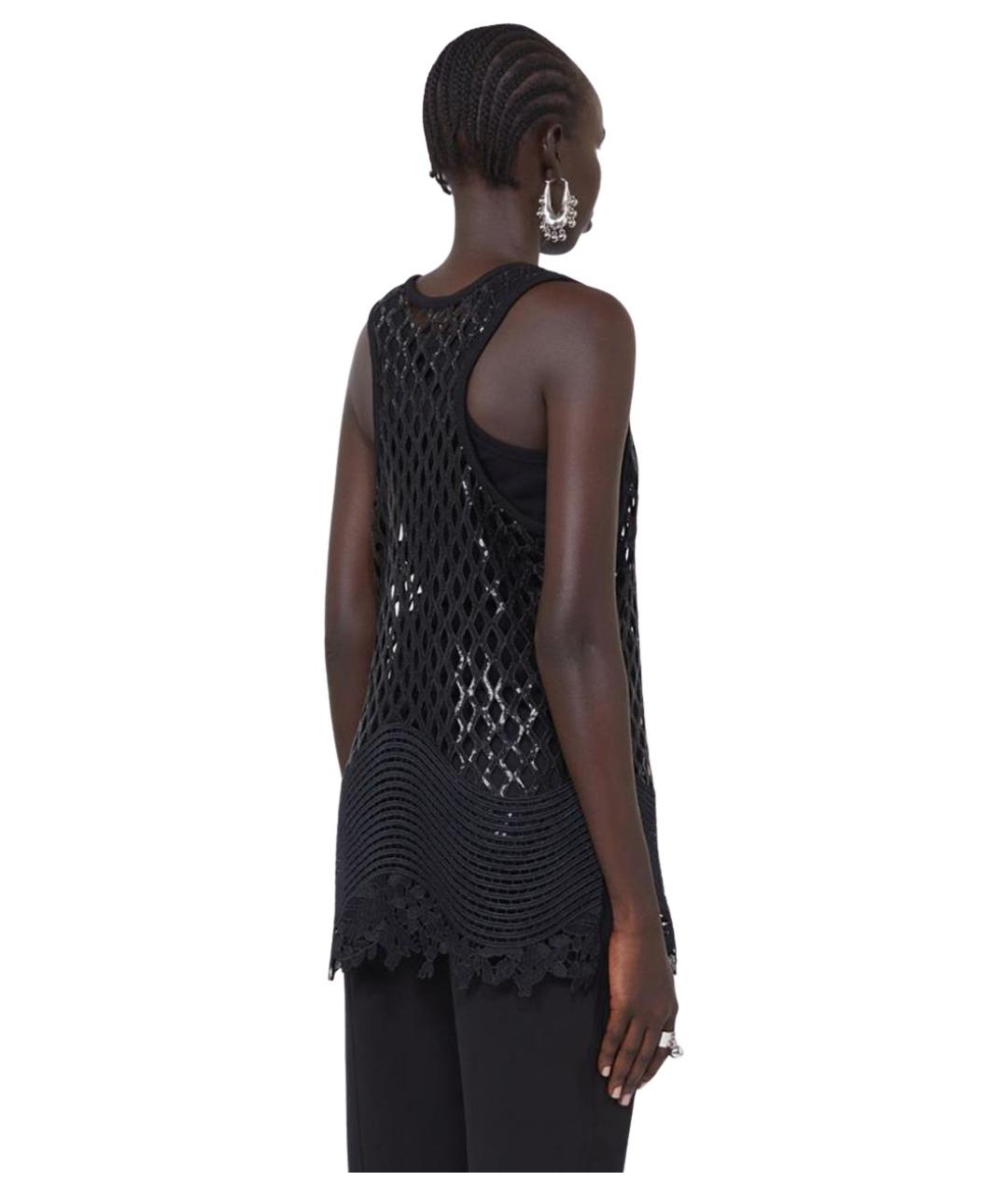 SPORTMAX Черная майка, фото 3