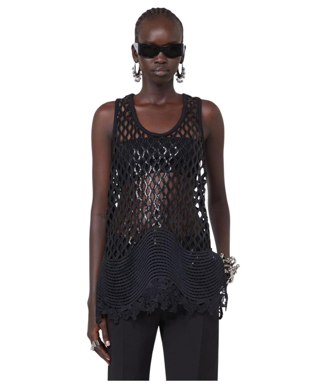 SPORTMAX Черная майка, фото 4