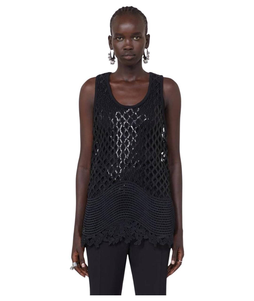 SPORTMAX Черная майка, фото 5