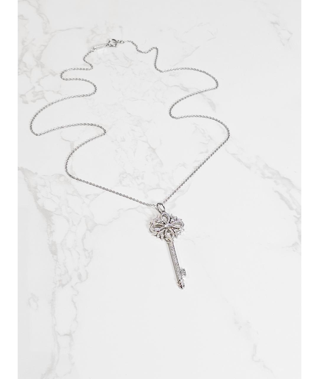 TIFFANY&CO Серебряная платиновая подвеска, фото 3