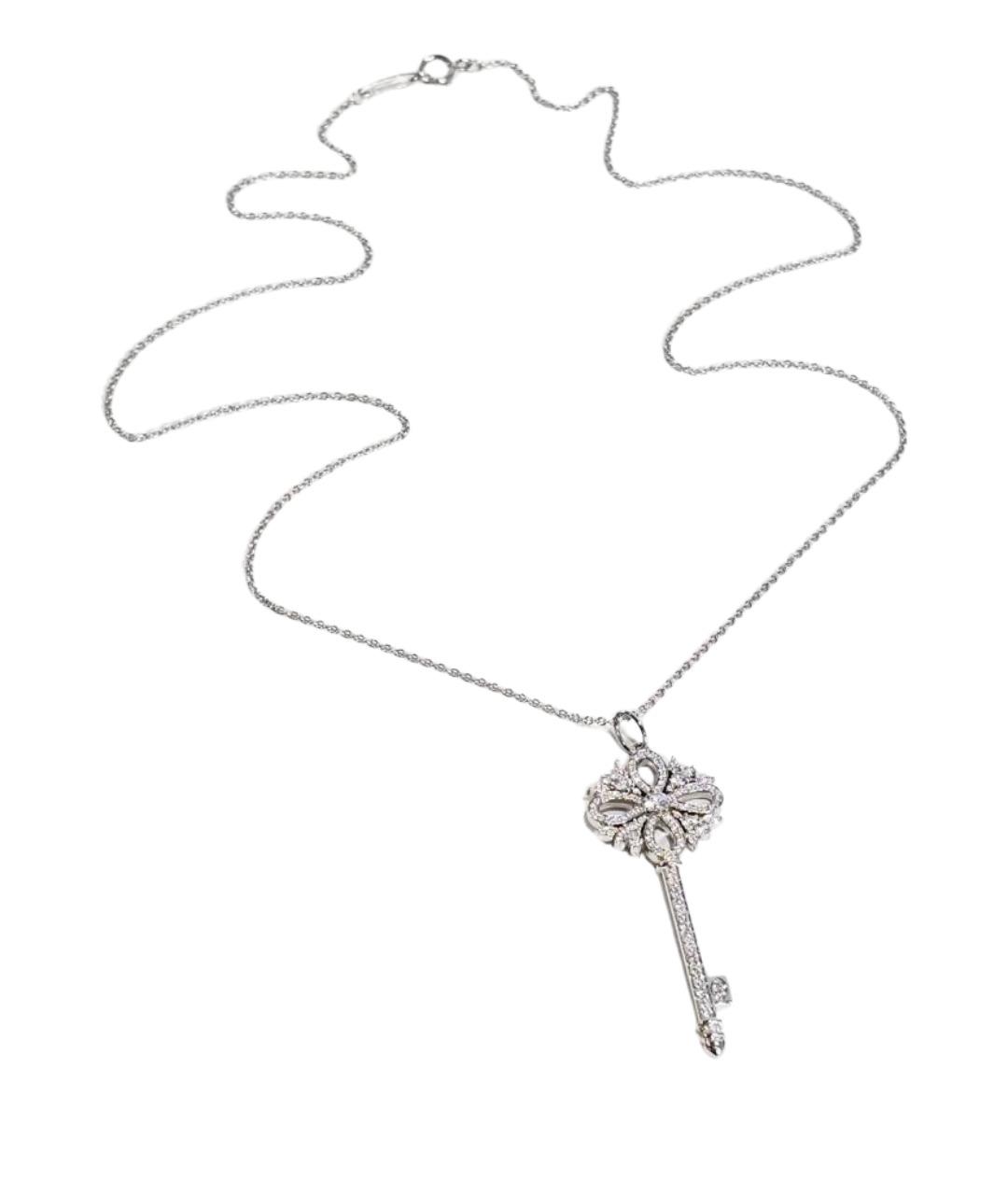 TIFFANY&CO Серебряная платиновая подвеска, фото 1