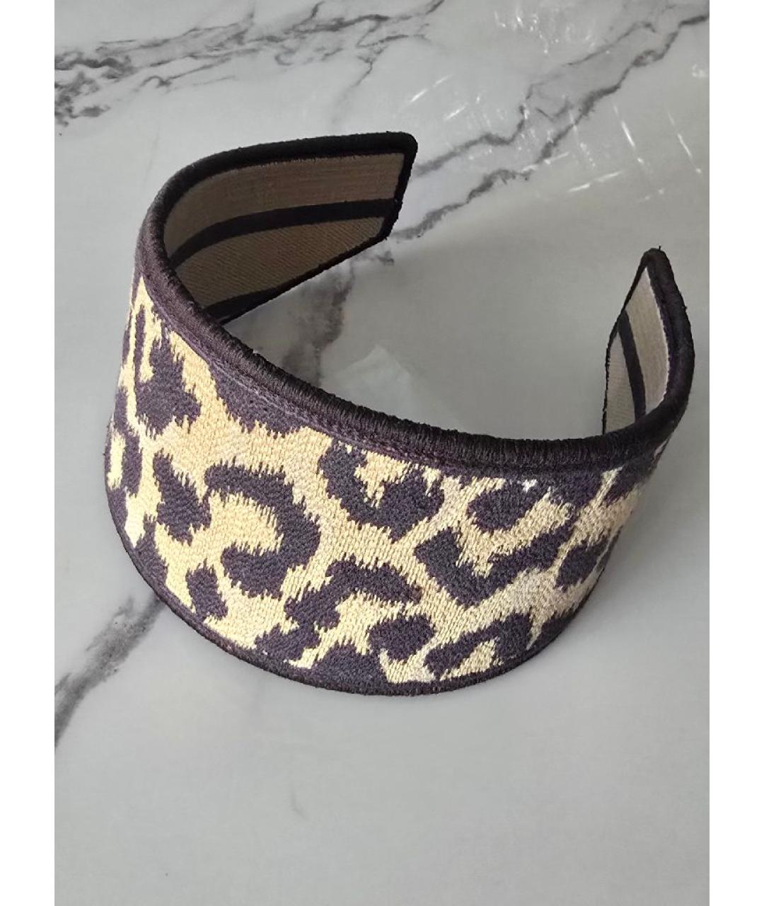 CHRISTIAN DIOR Коричневая повязка, фото 3