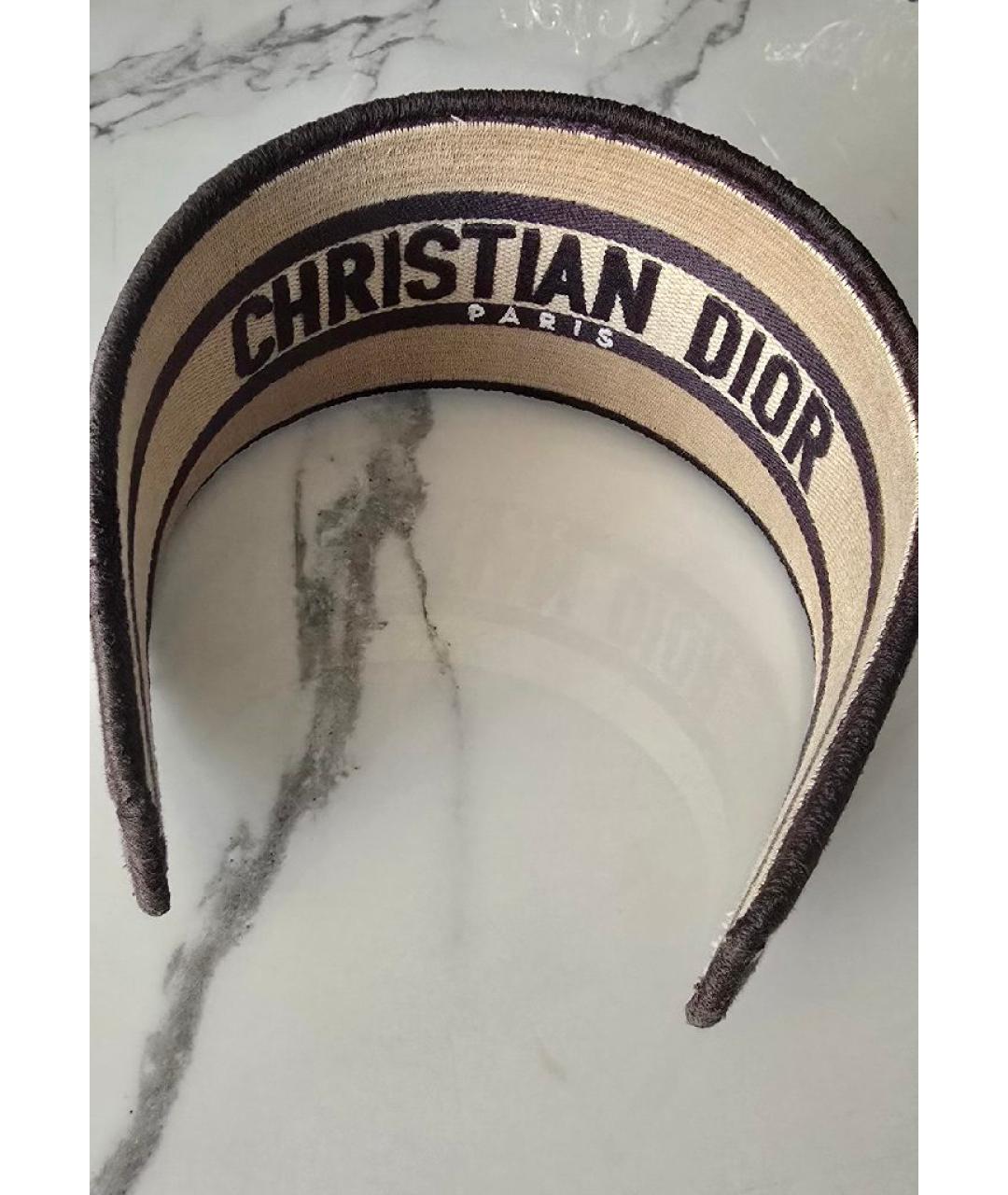 CHRISTIAN DIOR Коричневая повязка, фото 2
