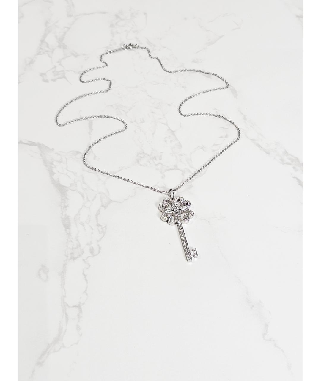 TIFFANY&CO Серебряная платиновая подвеска, фото 3