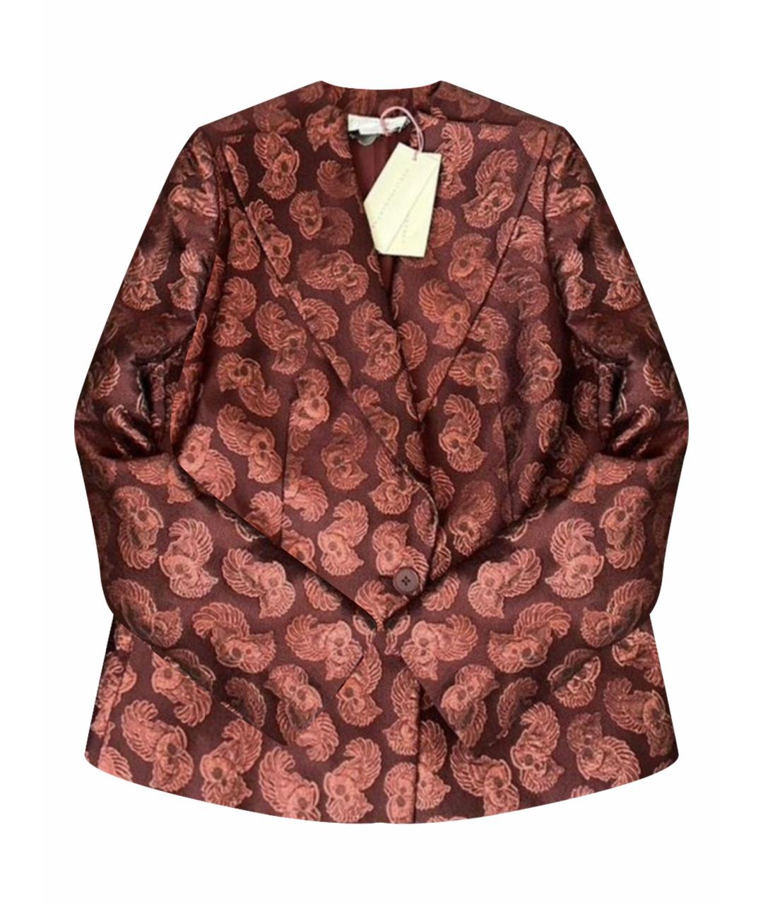 STELLA MCCARTNEY Коричневый шерстяной костюм с брюками, фото 1