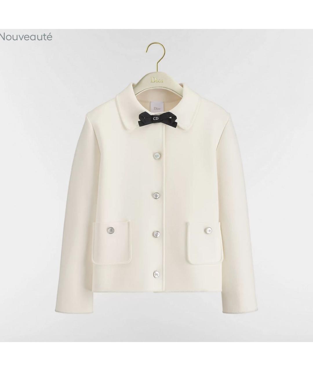 CHRISTIAN DIOR Белый жакет/пиджак, фото 5