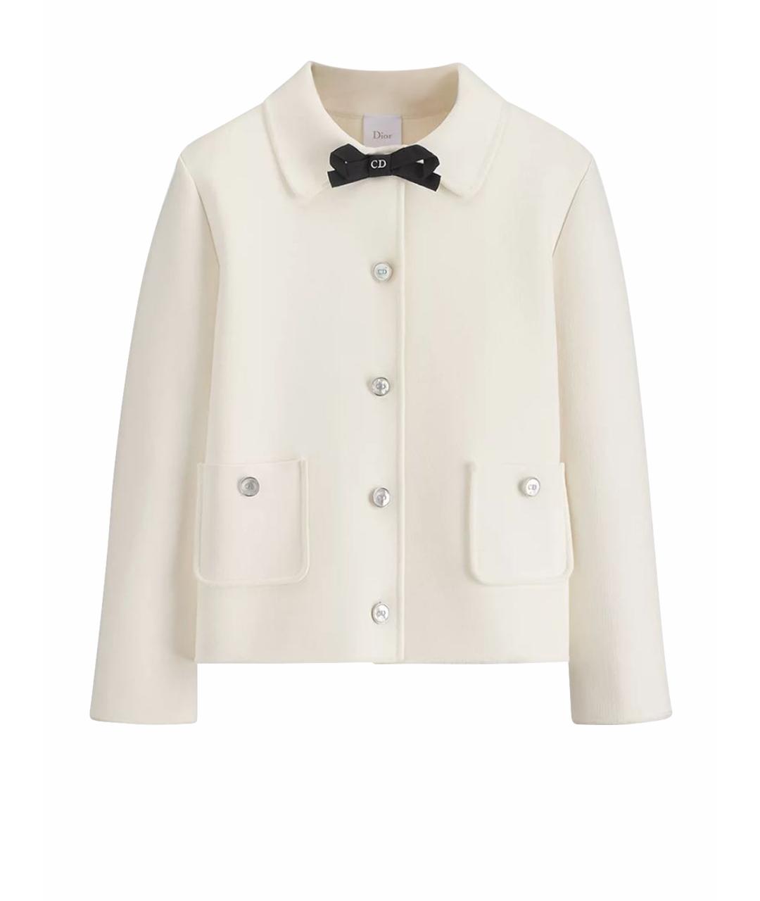 CHRISTIAN DIOR Белый жакет/пиджак, фото 1
