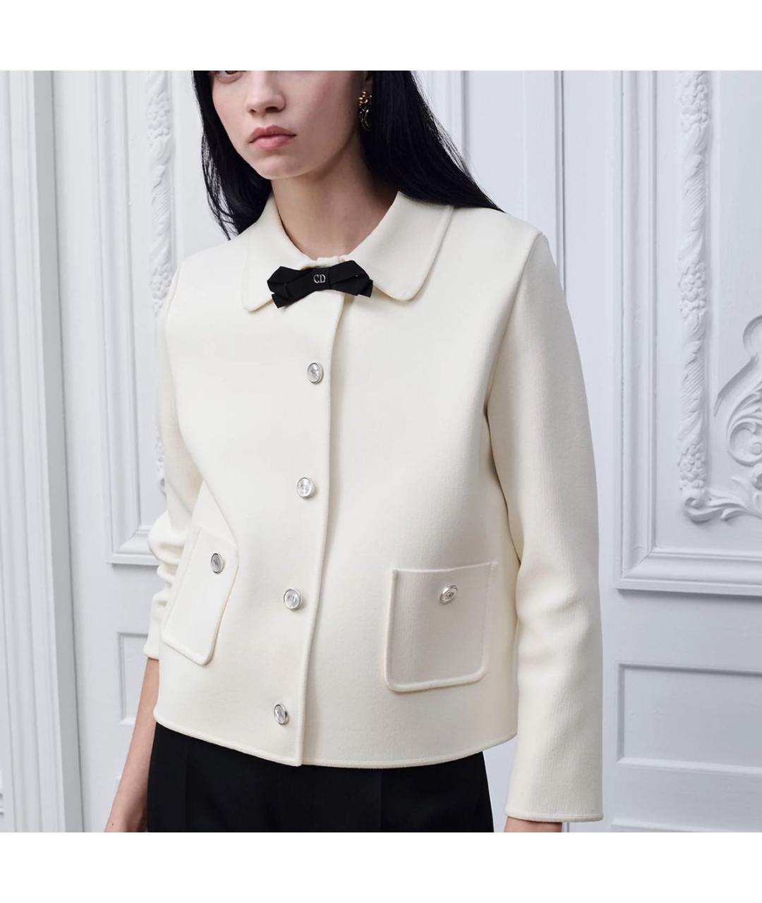 CHRISTIAN DIOR Белый жакет/пиджак, фото 4