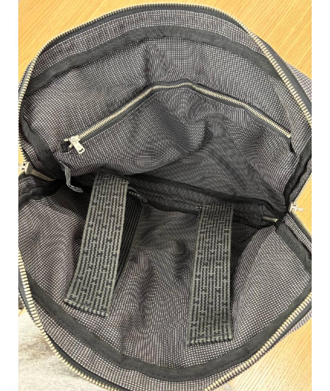 HERMES Антрацитовый портфель, фото 4