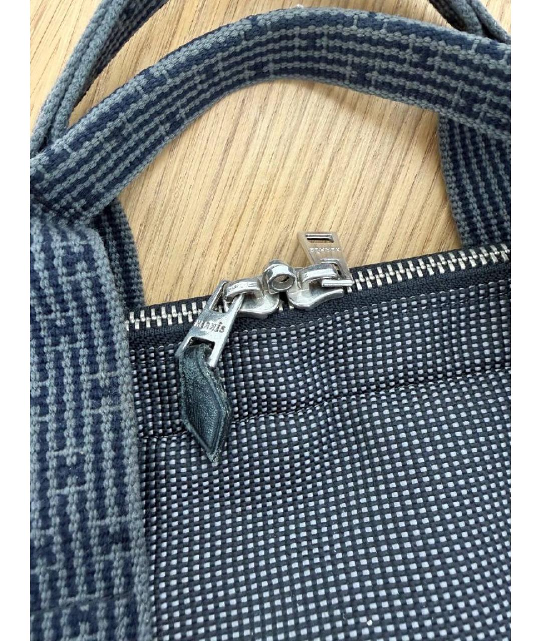 HERMES Антрацитовый портфель, фото 8