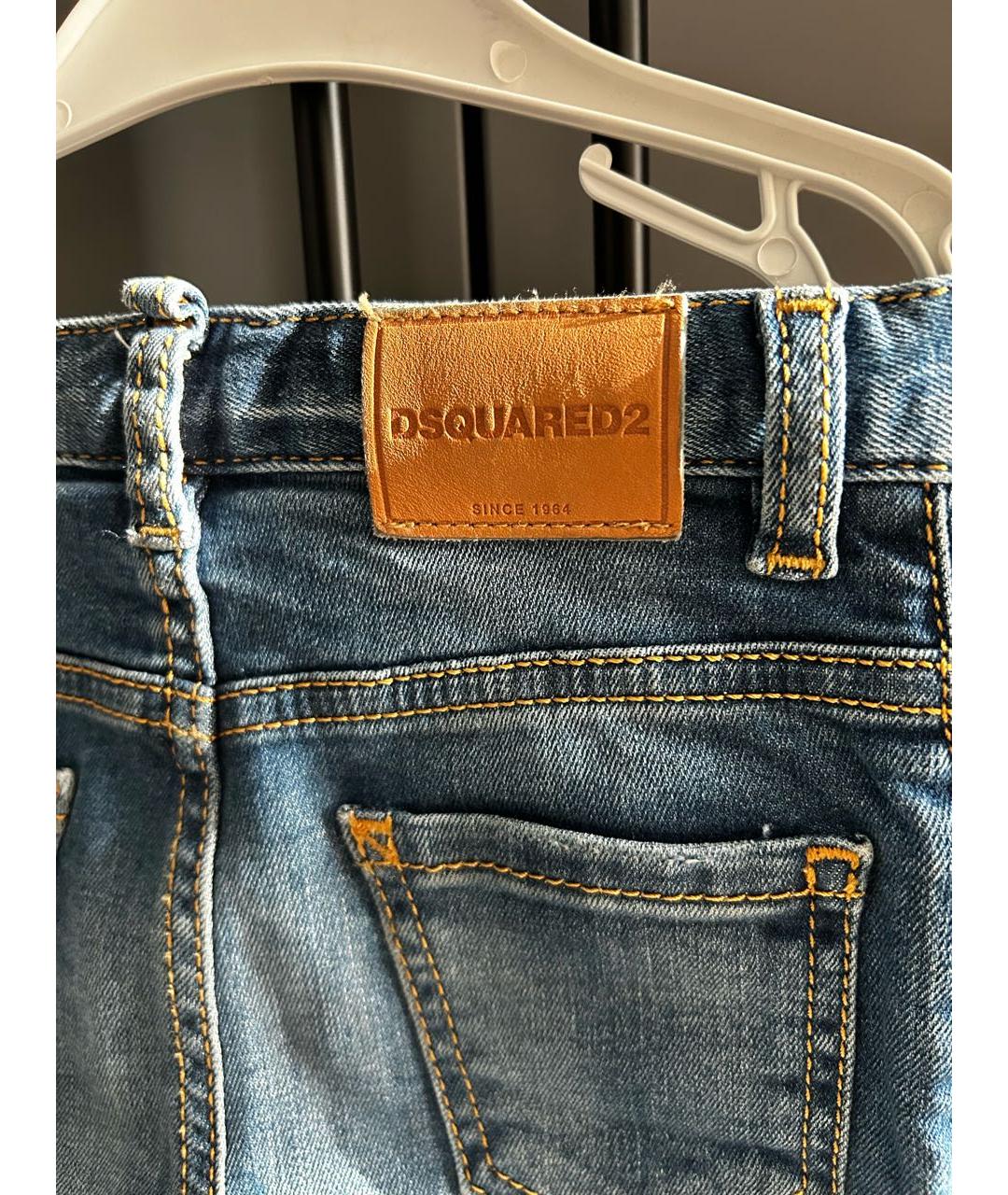 DSQUARED2 Синие деним детские джинсы, фото 4