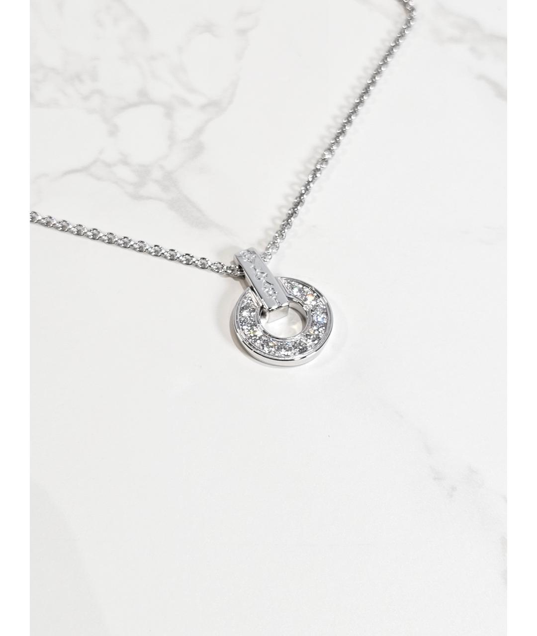 BVLGARI Серебряное колье из белого золота, фото 3